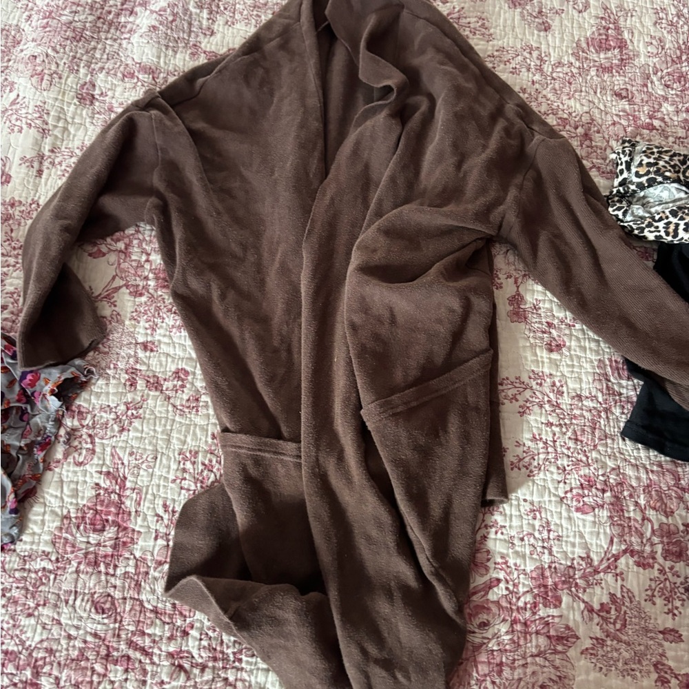 Pact Cozy Brown Cardigan